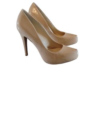 Jessica Simpson Women's Nude Patent Platform High Heels SZ 7